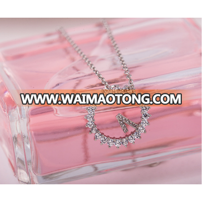 2018 hot selling 520 clock anniversary necklace Meaningful Diamond Necklace for lovers