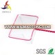 Pink three lines square folding fishing landing net for fish tank