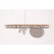 Fashion 925 Sterling Silver Necklace,925 Silver Cloud Umbrella Raindrop Shaped Flat Pendant Necklace w/ Snake Chain